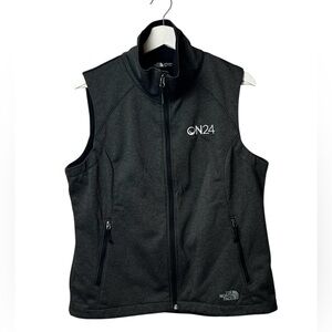 North Face VEST ON24 Women’s Charcoal Gray Ridgeline Windwall NEW SZ L Run Layer